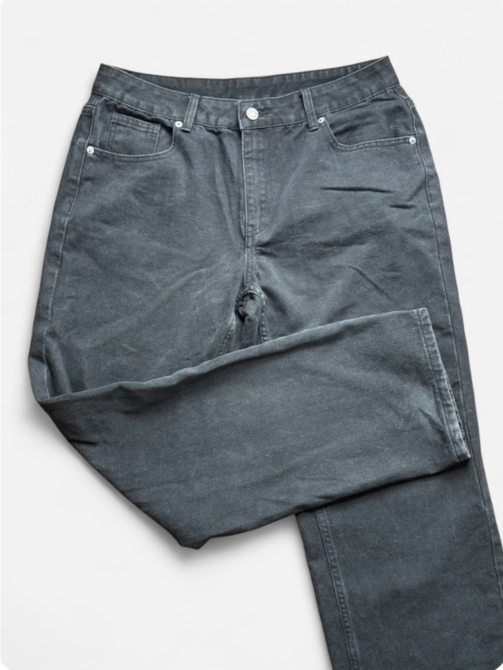 Men's Bootcut Jeans in Washed Charcoal